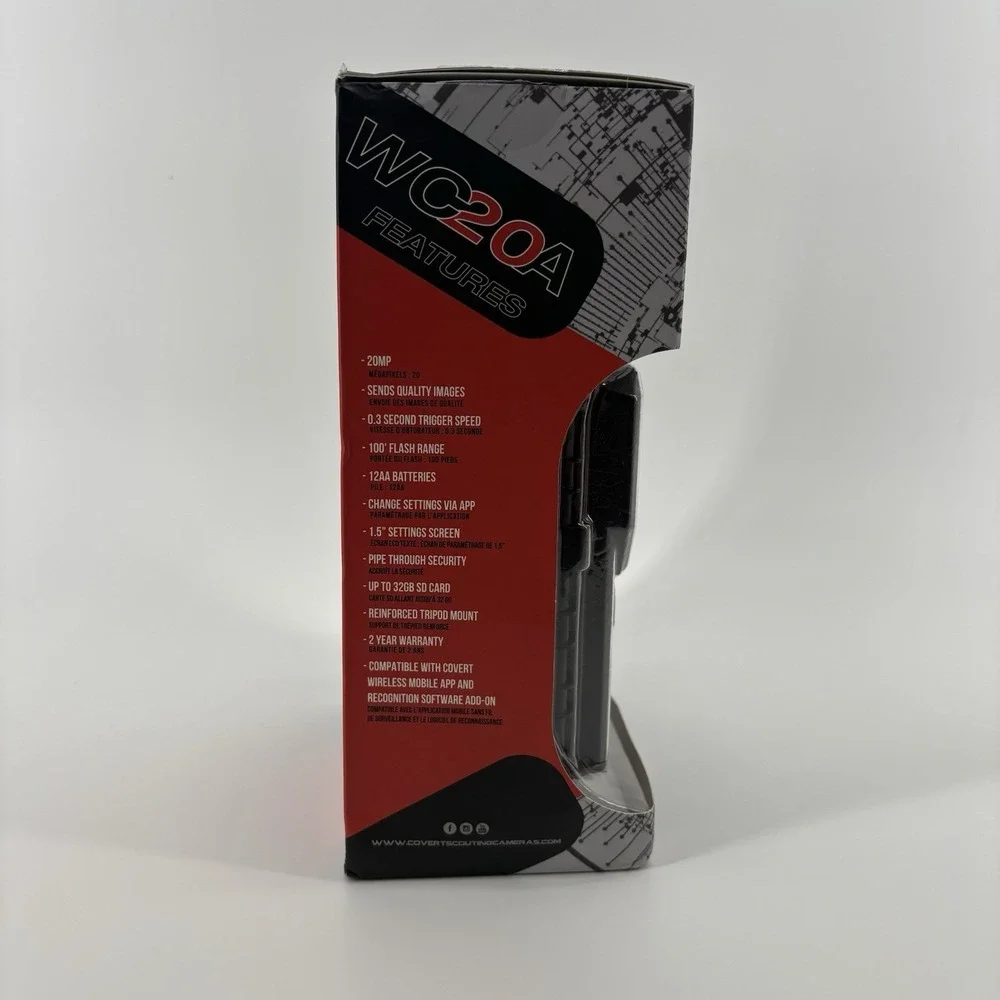 COVERT WC20-A 20MP Scouting Trail Camera - New, Open Box!